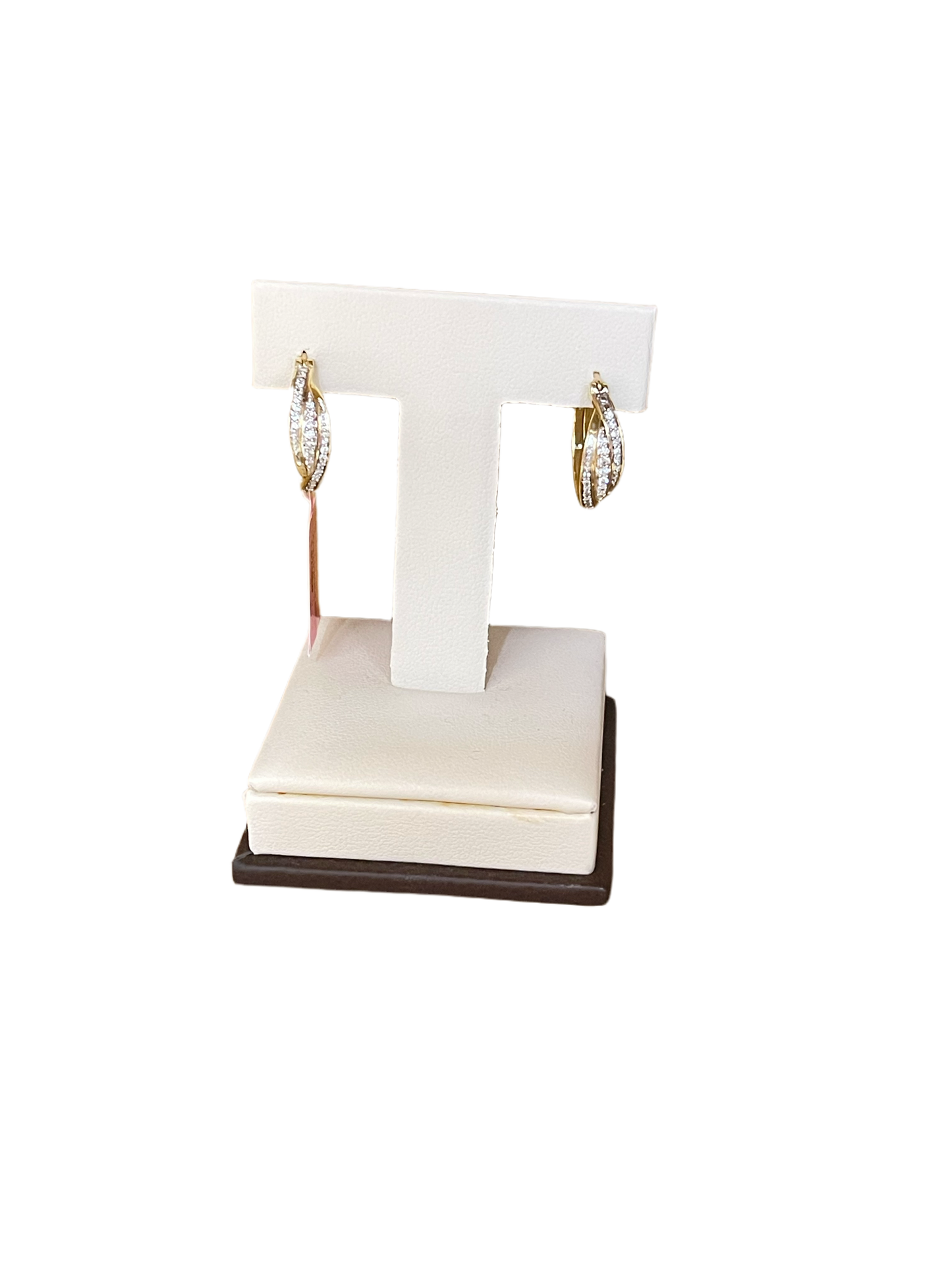 10k Ladies Diamond Hoops