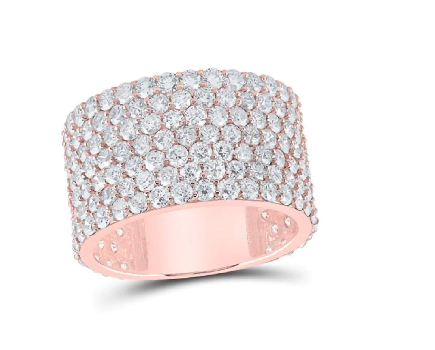 10K 7-Row Band Ring