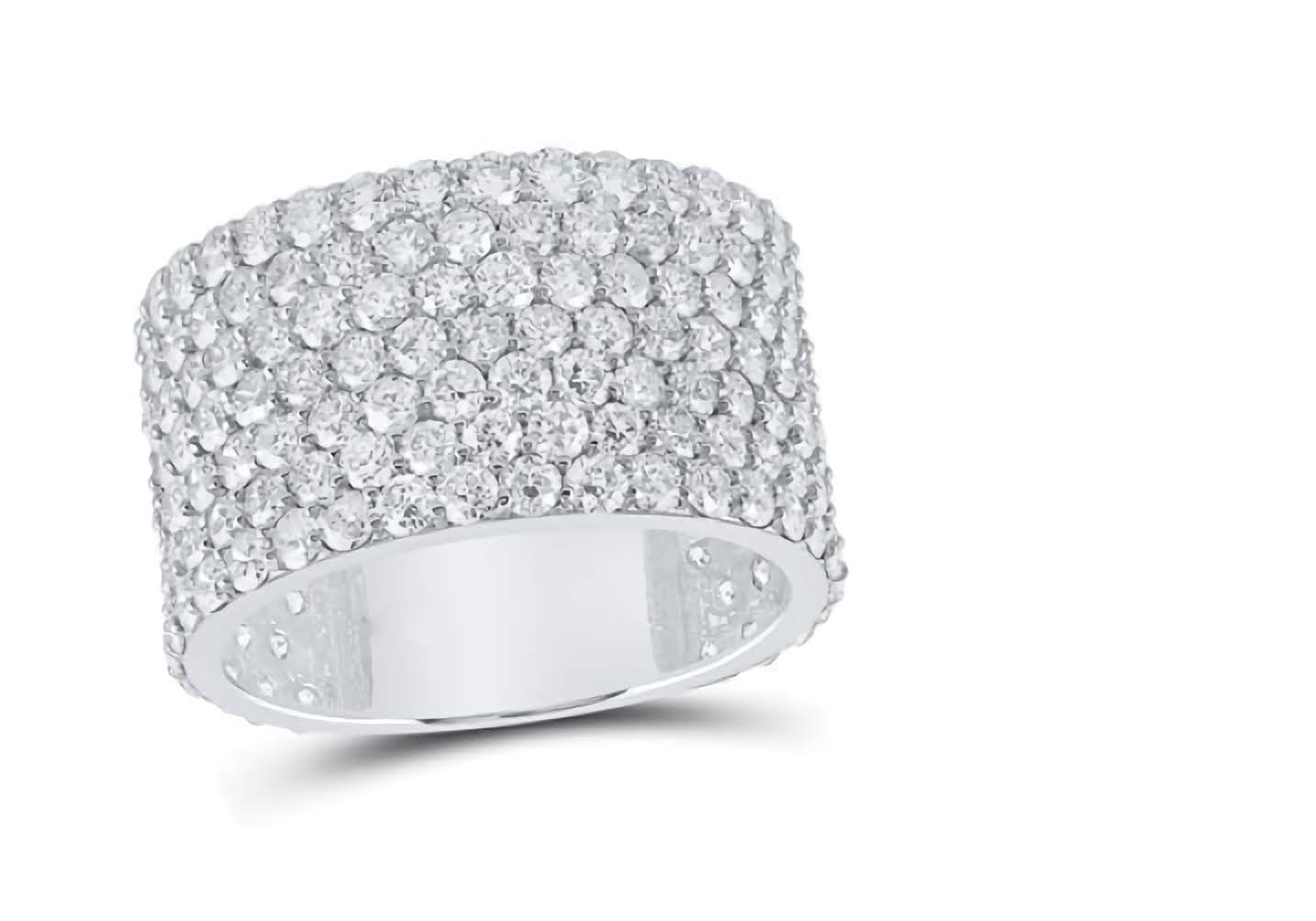 10K 7-Row Band Ring