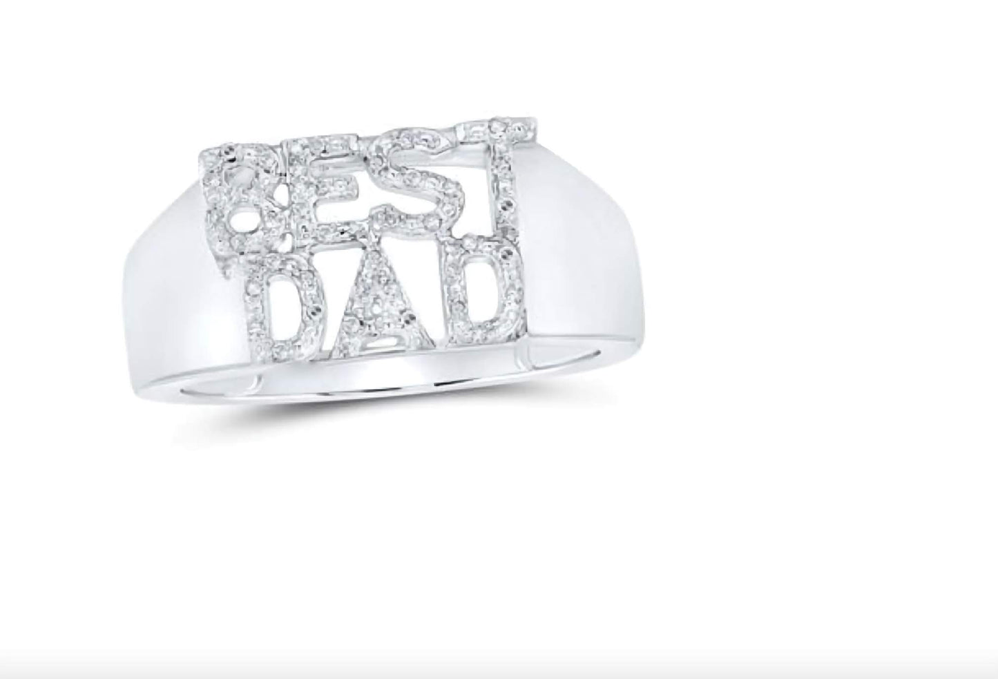 10K Best Dad Diamond Ring