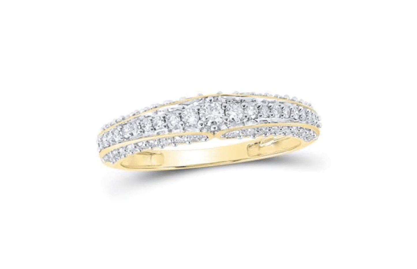 10K Gold Diamond Trio Wedding Ring Set – 2 3/8 Cttw