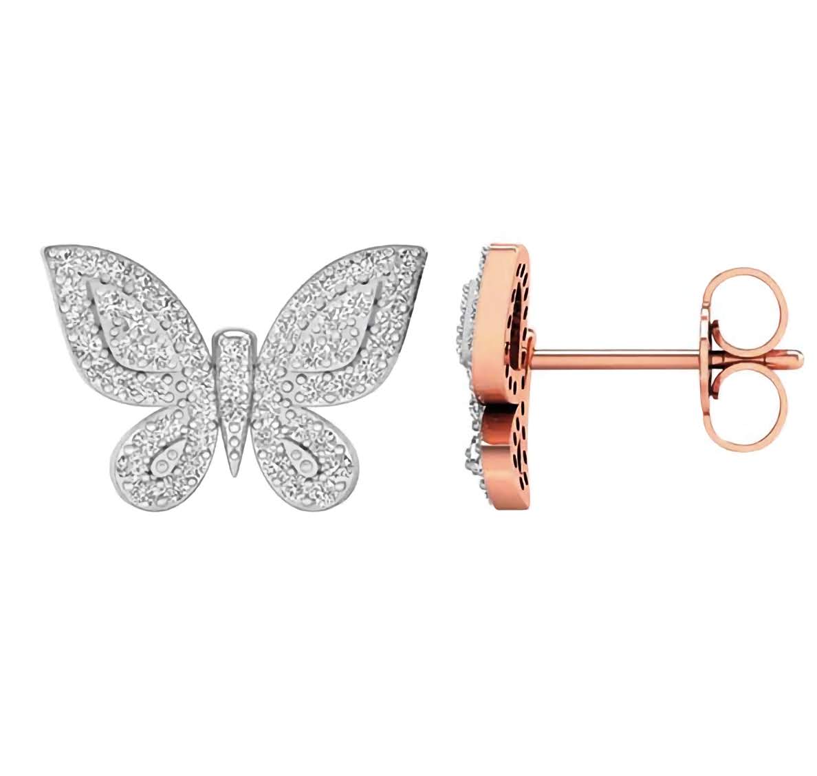 10K Butterfly Studs