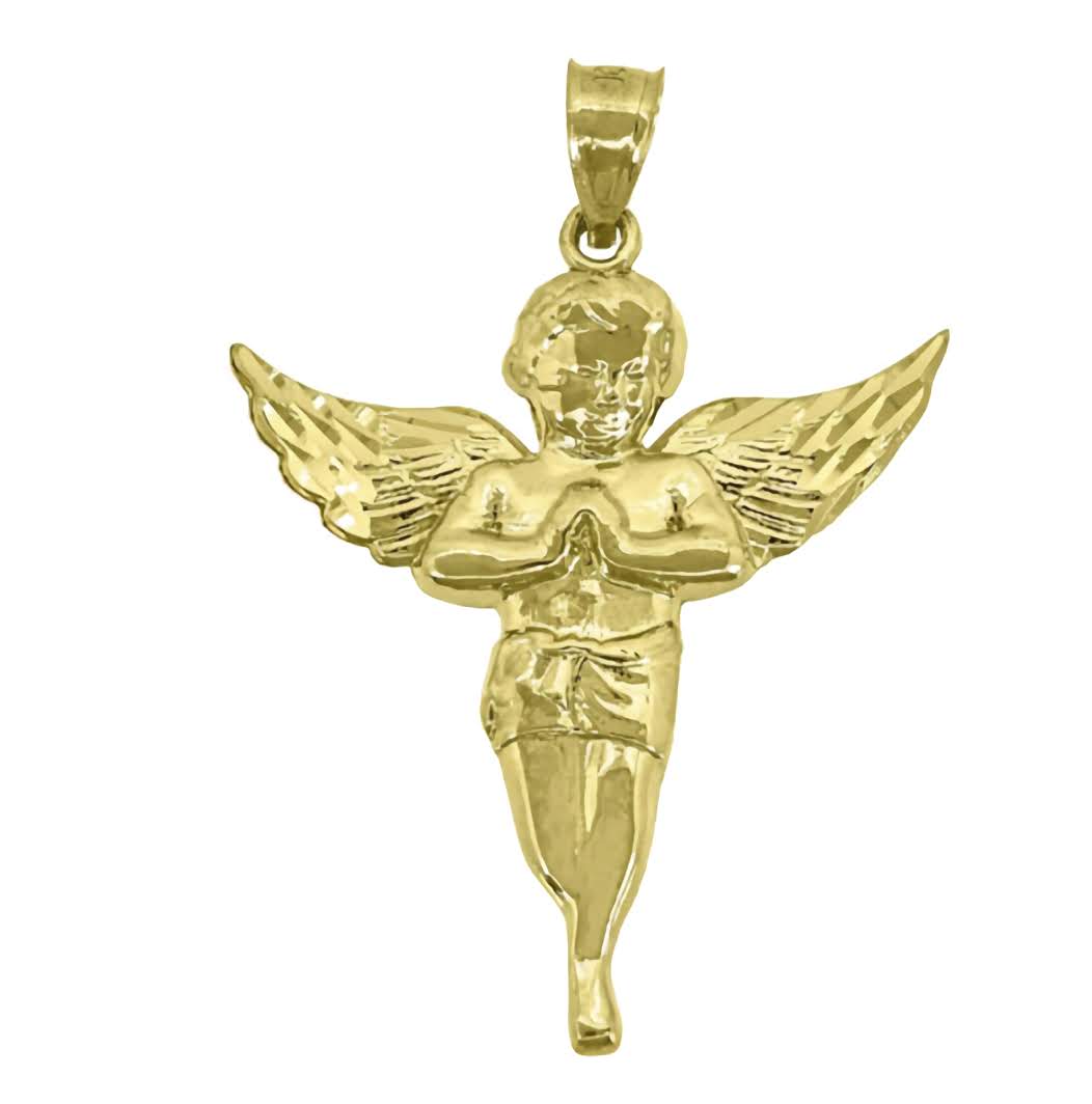 10K Cupid Angel Charm