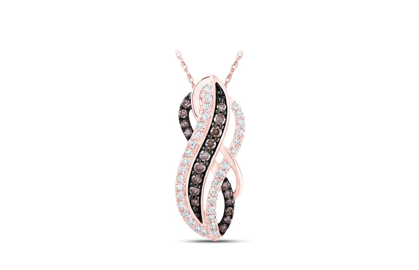 10K Rose Gold Cognac Pendant