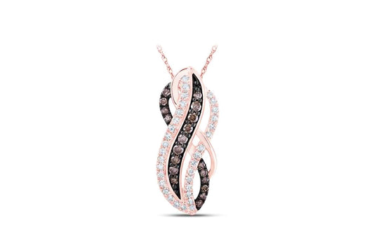 10K Rose Gold Cognac Pendant