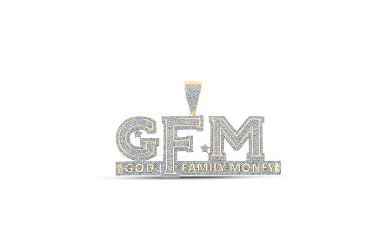 10k Yellow Gold God Family Money Diamond Pendant – Hip Hop Jewelry