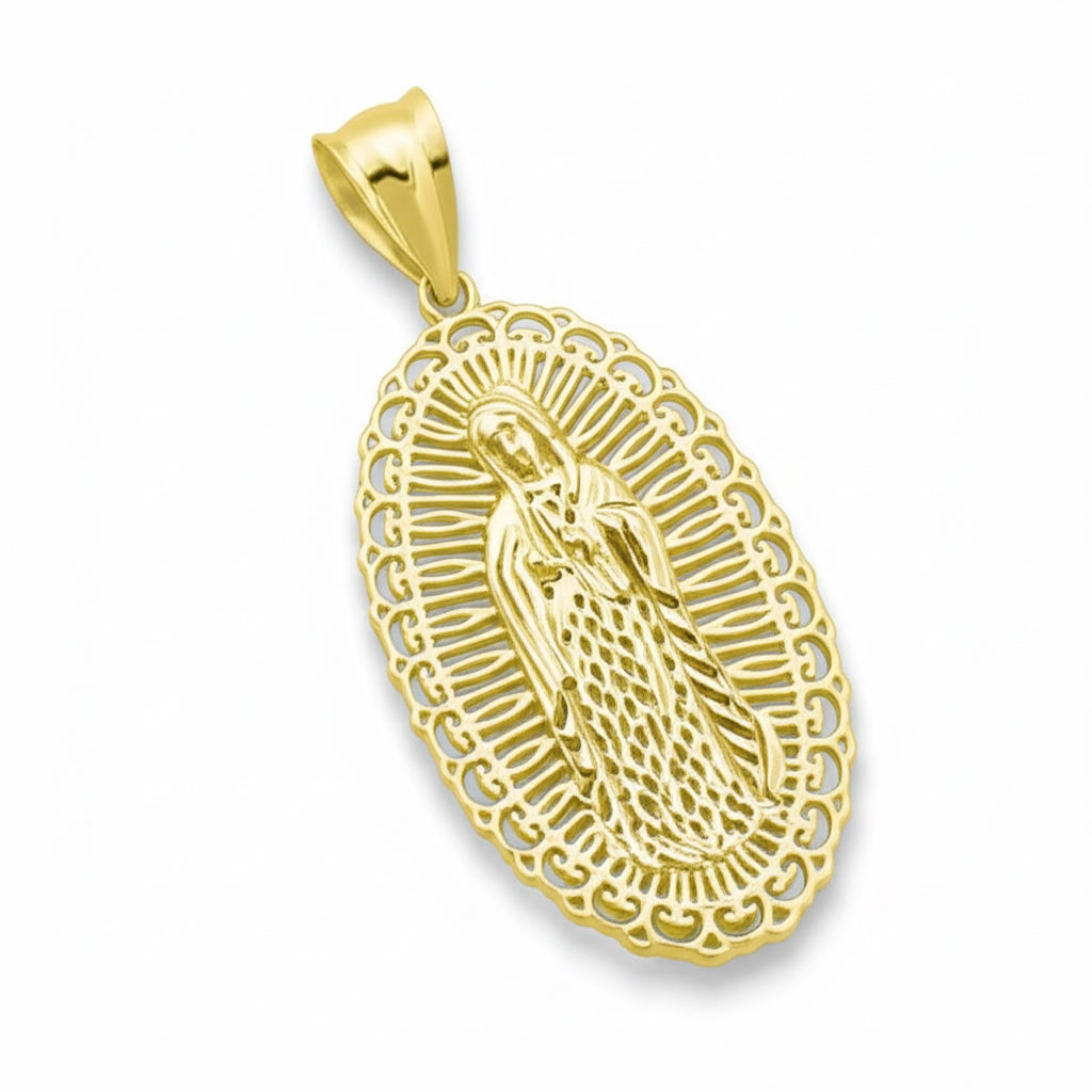 10k Yellow Gold Mother Mary Charm