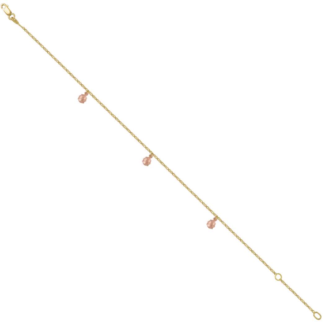 14K Lucky Ladybug Anklet