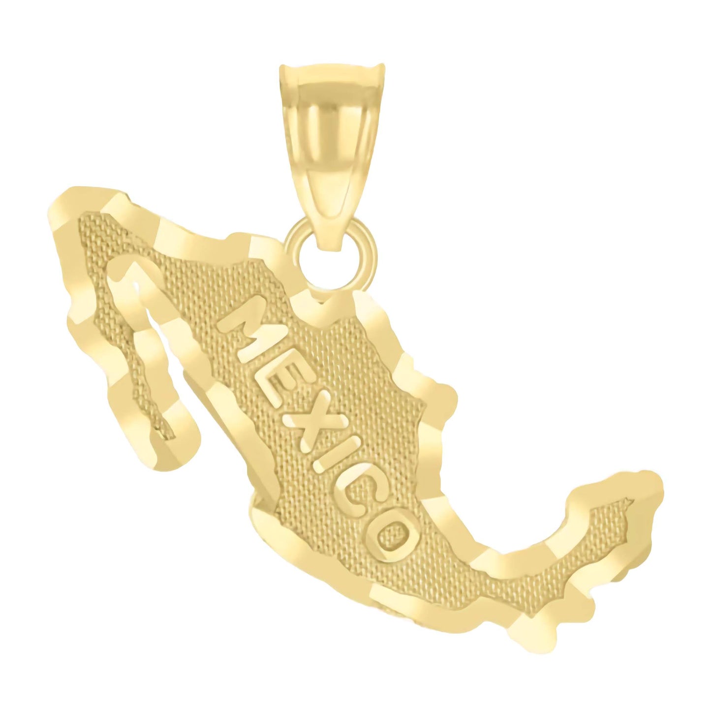 14K Mexico Diamond-Cut Charm