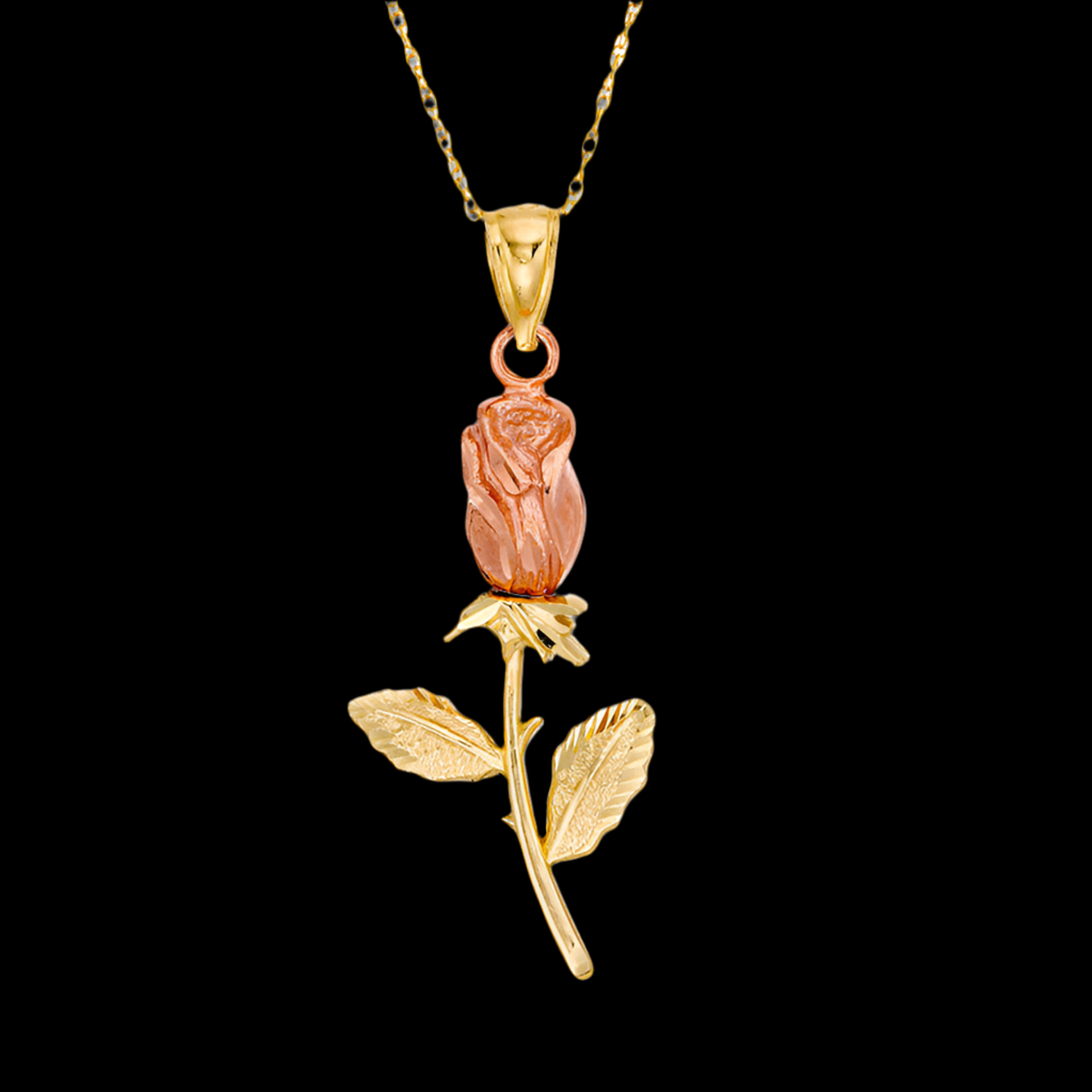 10k Rose Two Tone Charm