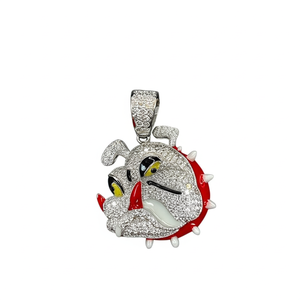 Bulldog Face Charm Pendant