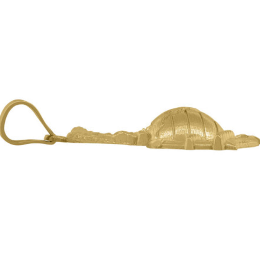 10kt Yellow Gold Unisex USA Marine Corps Eagle Globe Anchor Badge Charm