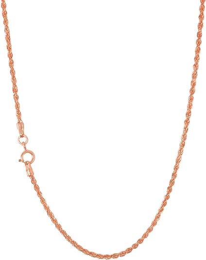 10K Rose Gold Rope Chain 1.2mm