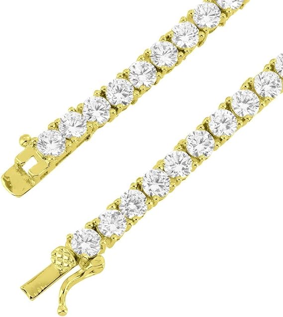 Fashion White Stones 4mm Tennis Chain