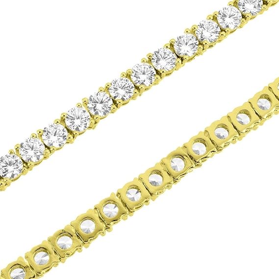 Fashion White Stones 4mm Tennis Chain