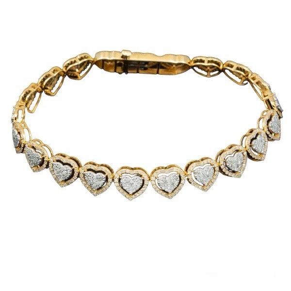 10k Heart Diamond Necklace