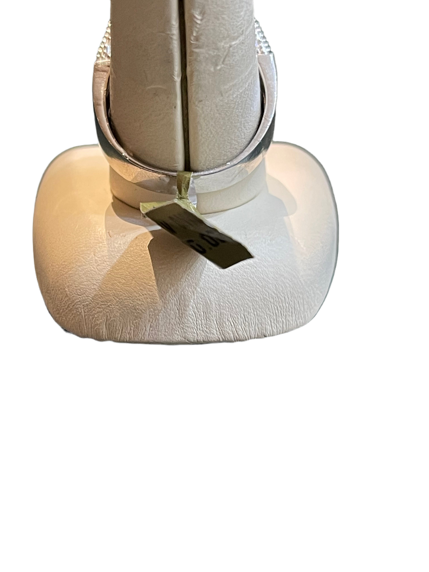 Sterling Silver Square Baguette Round Moissanites Men's Ring