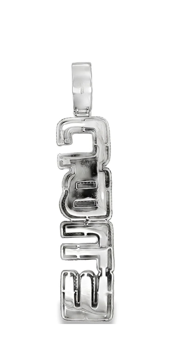 Sterling Silver CBFW Moissanite Charm