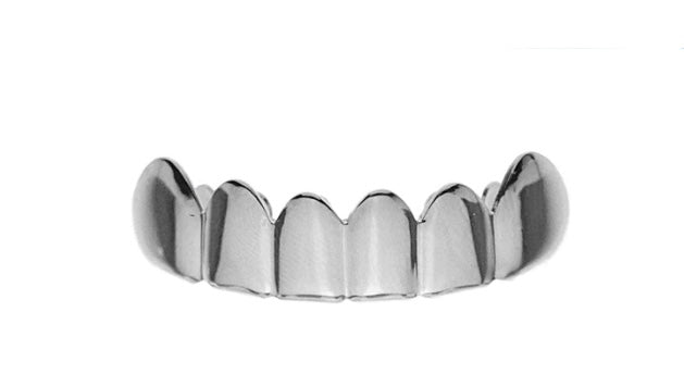 Silver Tone 6 Top Grillz