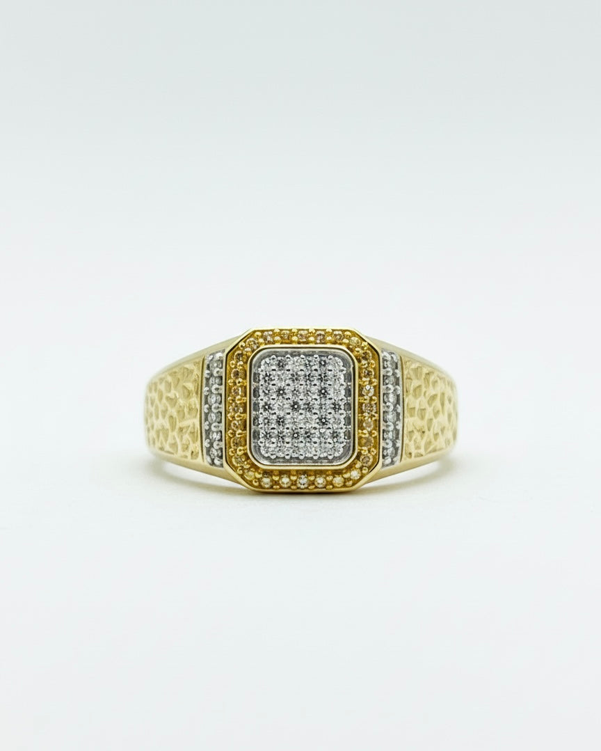 10 Carat Men’s Diamond Nugget Ring