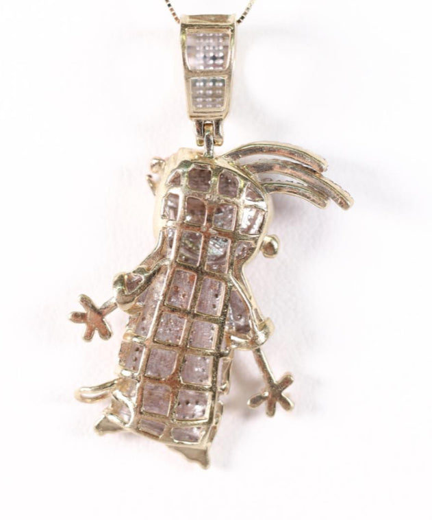 10K Diamond Eddy Charm