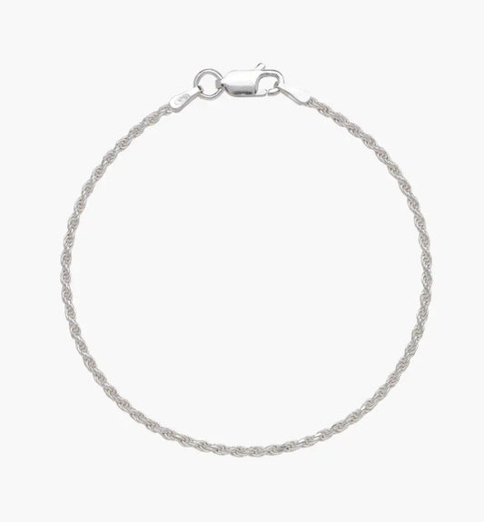 Sterling Silver Rope Bracelet
