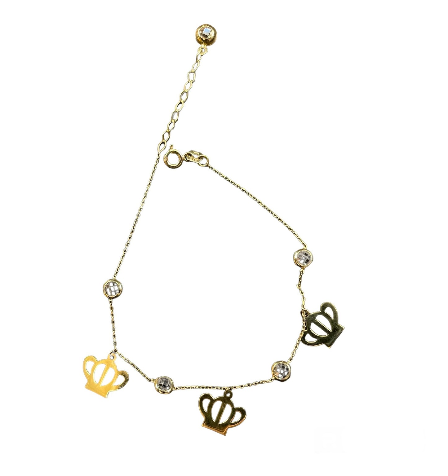 10K Royal Crown Bracelet