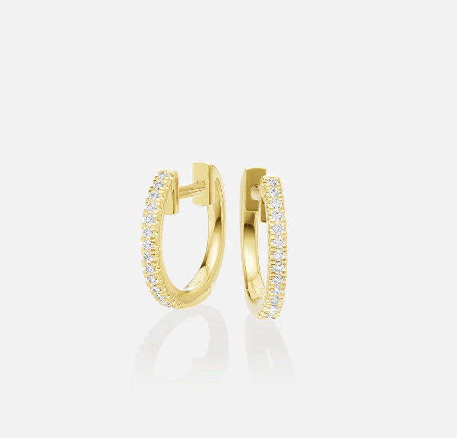 10K Diamond Hoops
