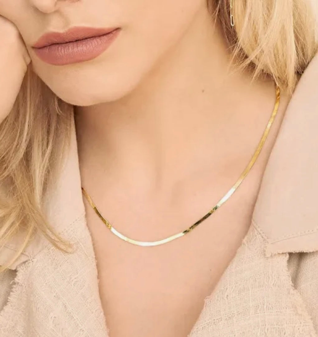 10K 4.95 mm Harringbone Necklace