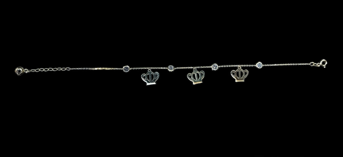 10K Royal Crown Bracelet