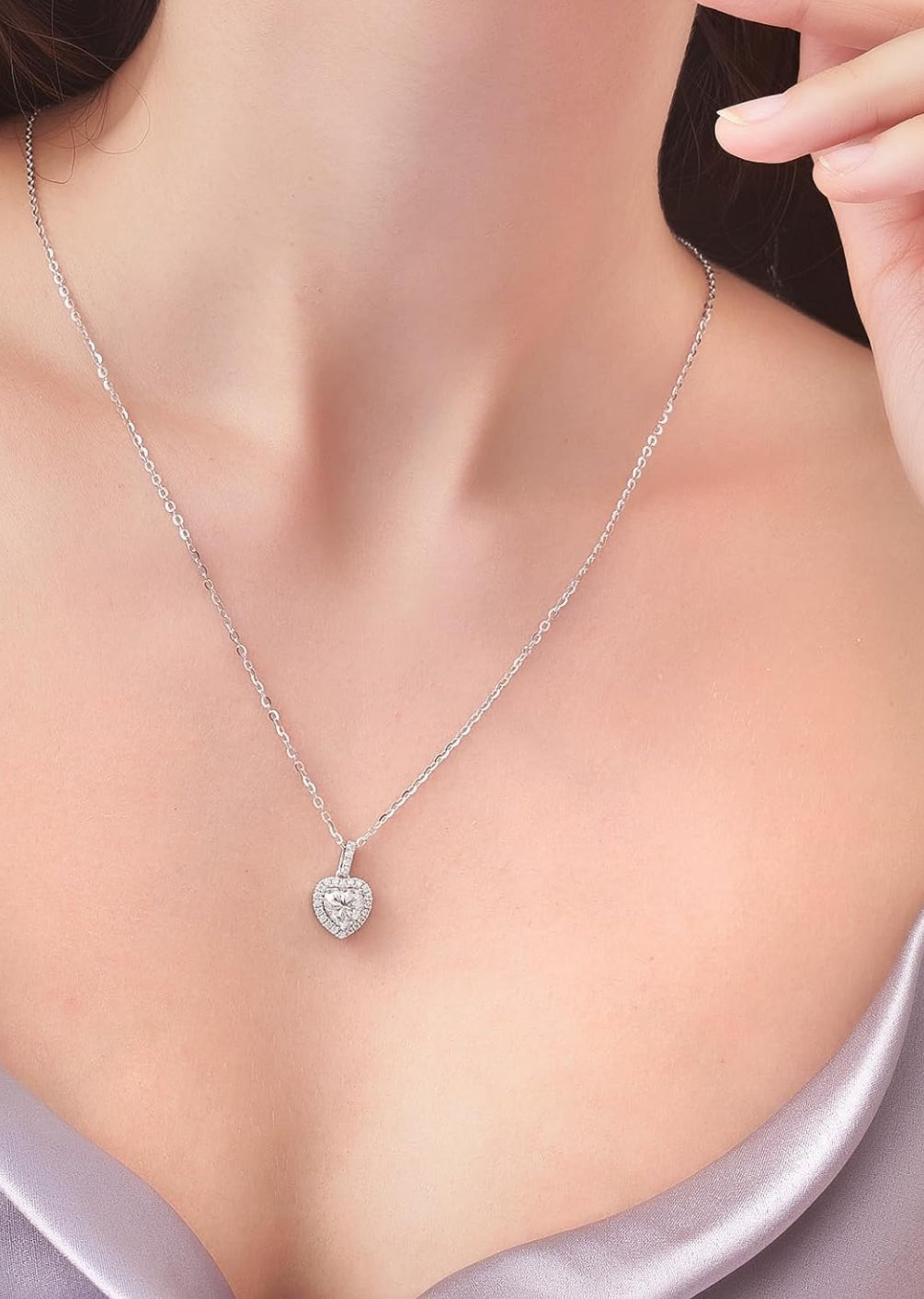 Sterling Silver Heart pendant chain