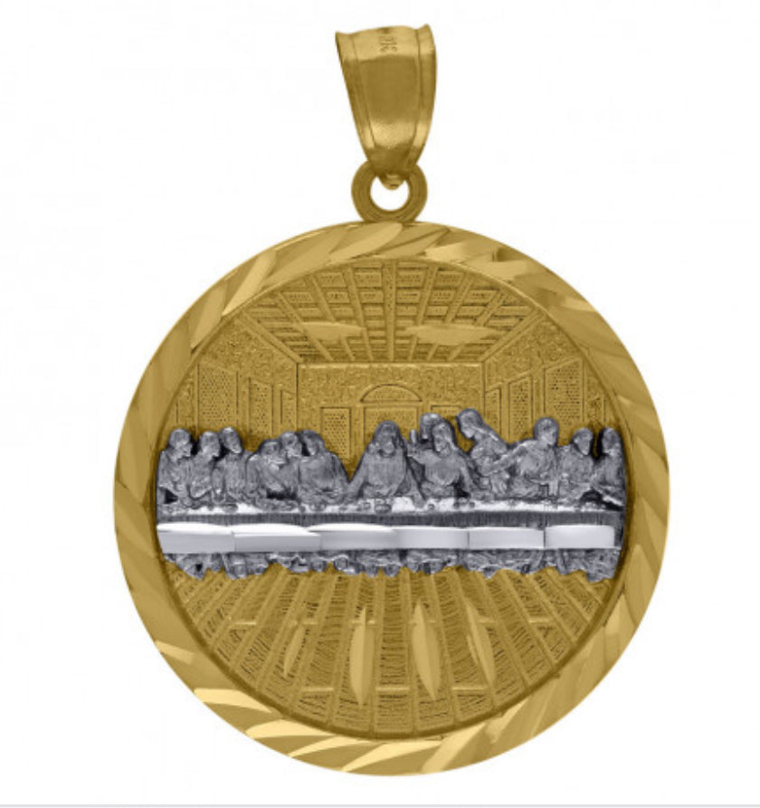 10K Last Supper Charm