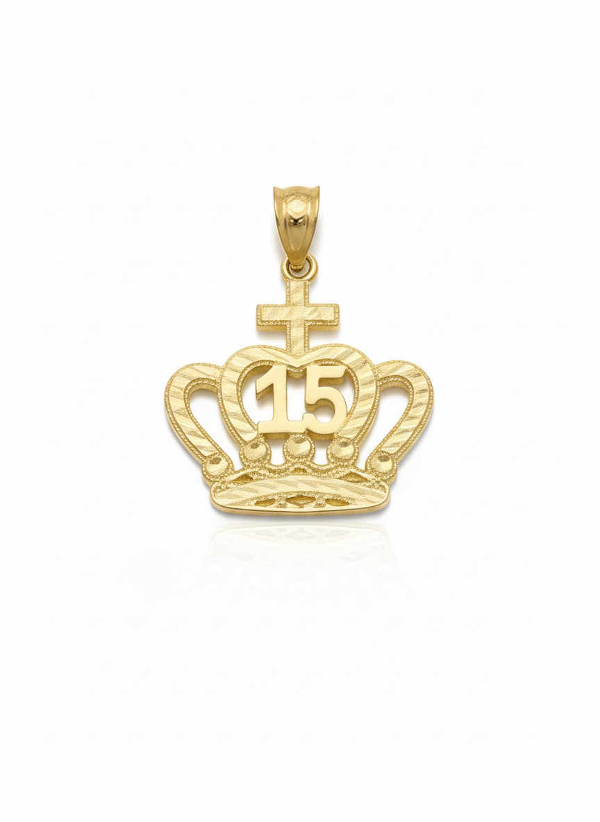 10k Quinceañera Crown Charm