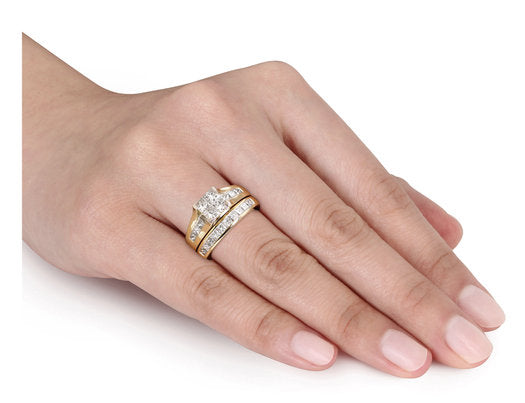 10k Princess Diamond Duo Set