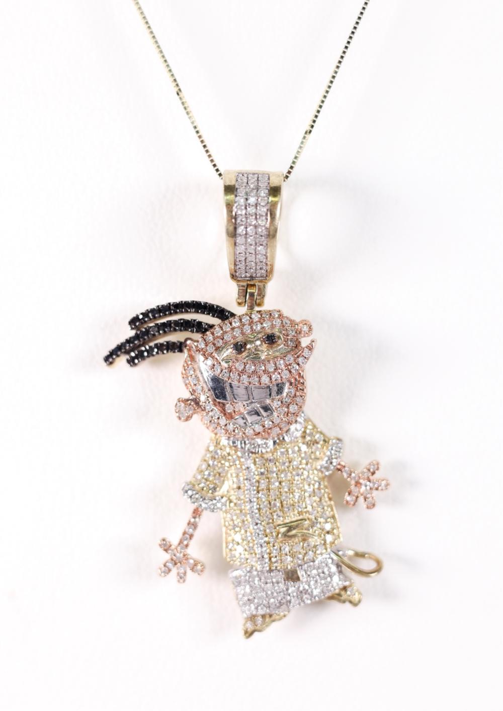 10K Diamond Eddy Charm