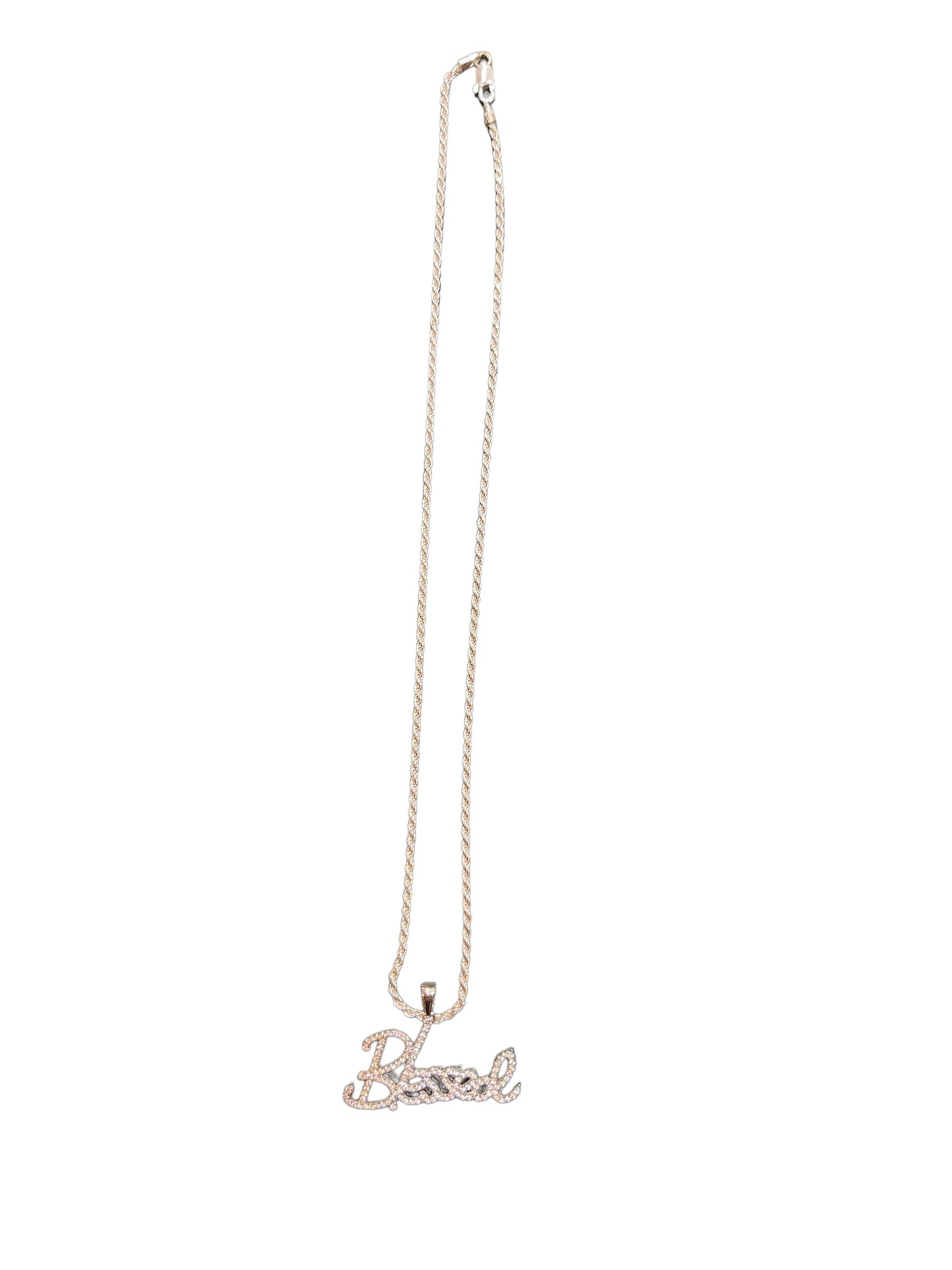 Sterling Silver Moissanite Blessed Charm