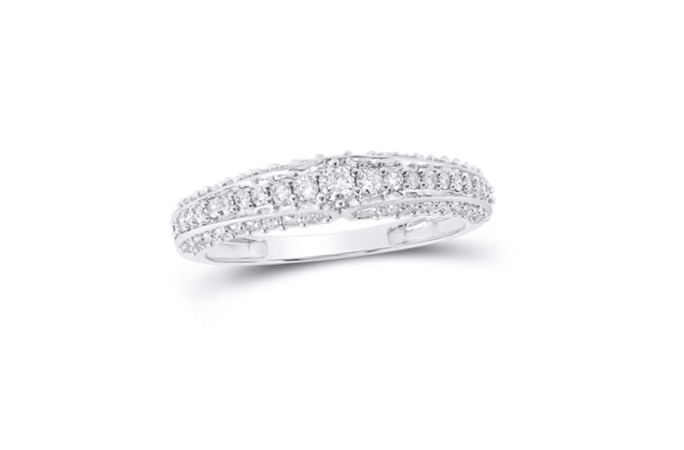 10K Gold Diamond Trio Wedding Ring Set – 2 3/8 Cttw