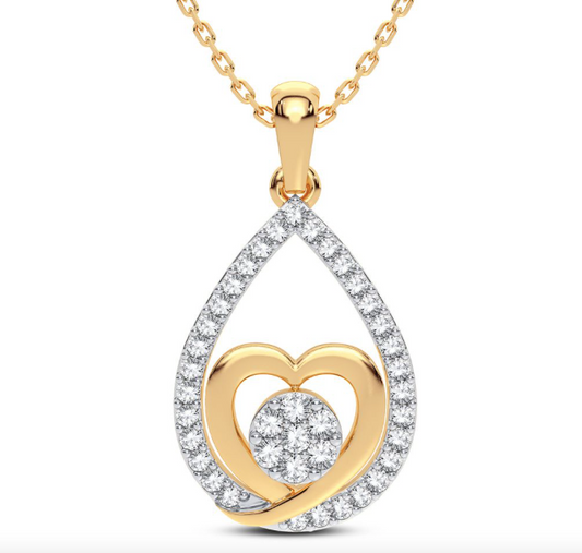 14K Fashion Diamond Pendant