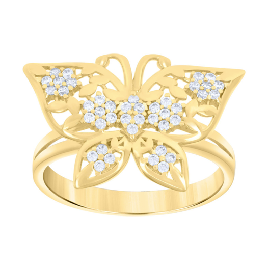 14K Butterfly Ring