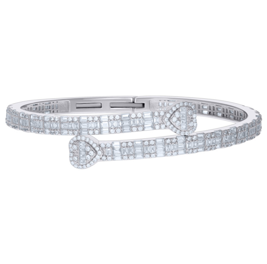 Sterling Silver Heart Bangle