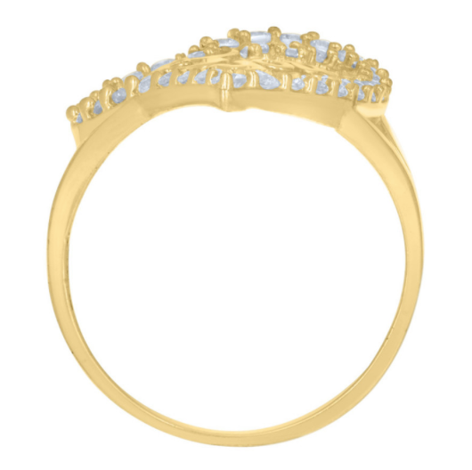 10K Yellow Gold I Love U Ring