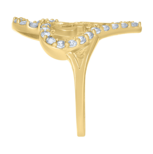 10K Yellow Gold I Love U Ring