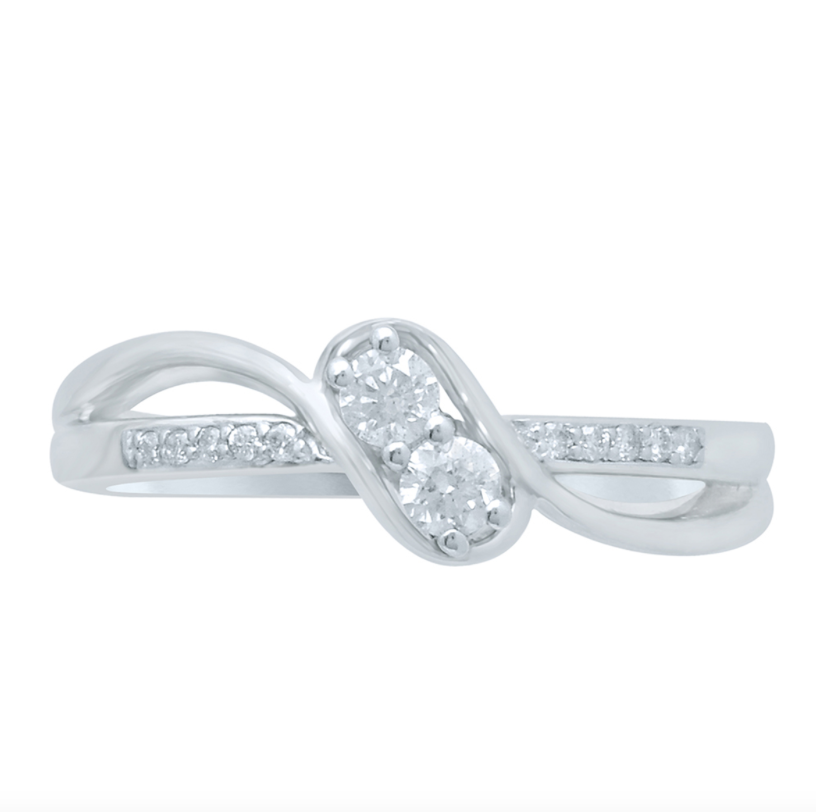10K Endless Love Diamond Ring
