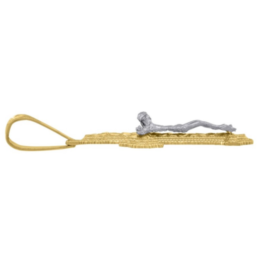10K Yellow Gold Diamond Cut Cross