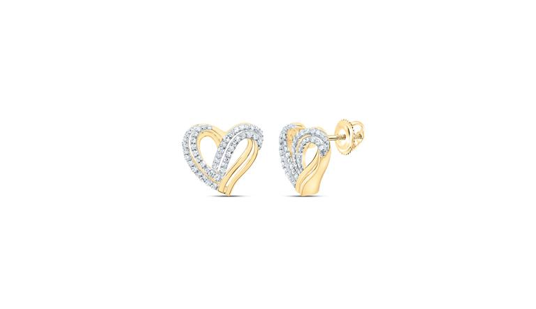 10k Gold 1/3 Cttw Diamond Gift Earrings