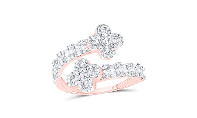 10K Van Clover Diamond Ring