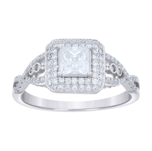 Sterling Silver Fashion Infinity Shank Ring