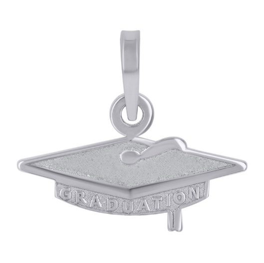 Sterling Silver Graduation Cap Charm