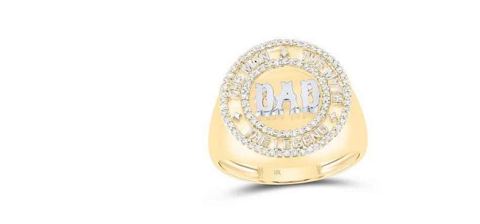10k The Legend DAD Diamond 1/3 CTW Ring