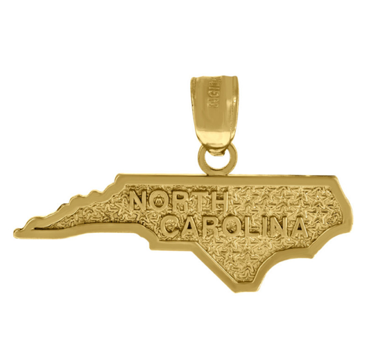 10k Yellow Gold North Carolina State Charm